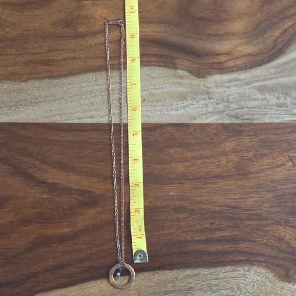 Elegant Flame Painted Multi Color Circle Pendant Necklace and Earring Set - Picture 7 of 8